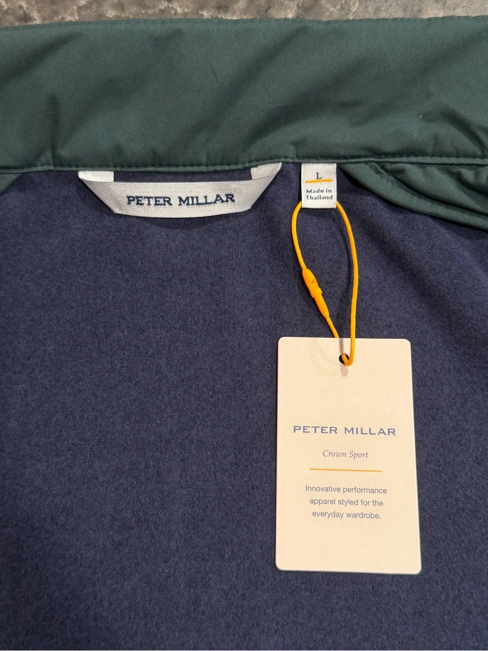 NWT Peter Millar Men's Nordic Pine Merge Hybrid Fleece Jacket (Large)